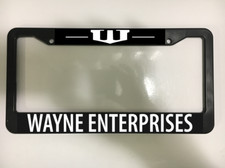 Wayne Enterprises For Batman Fans WayneCorp Hero License Plate Frame NEW picture
