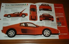 1991 Ferrari Testarossa Original Imp Brochure Specs Info 91 84-96 90 92 93 picture