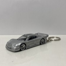 RARE KEY CHAIN SILVER MERCEDES CLK GTR CUSTOM LIMITED EDITION 1997 picture