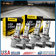 4x Auxito 9005 9006 LED Combo Headlight Bulbs High Low Beam Kit Extremely White picture