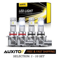 4-40X AUXITO 9006 9005 LED Headlight Bulb Hi Lo Beam Combo 6500K White Canbus M3 picture