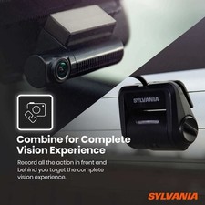 New SYLVANIA Roadsight Stealth Dash +Rear Dash camera Bundle picture