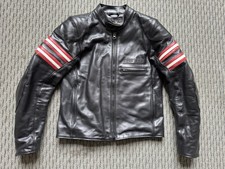 Dainese Settantadue Rapida 72 Leather Motorcycle Jacket Men SZ 48 Euro. Mint picture