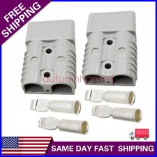 2pcs Battery Quick Connect Disconnect Plug 175A 600V Winch Trailer Connector picture