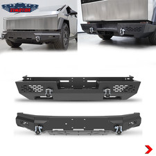 New Full-Width Front Rear Bumper For 2024-2025 Tesla Cybertruck Steel W/D-Rings picture