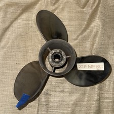 Mercury 14x22P Right Hand Stainless Steel 15 spline 4.5” propeller picture