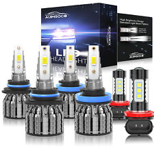 For Nissan Murano 2009-2014 4pcs LED Headlight Hi Lo Beam + 2pcs Fog Light Bulbs picture