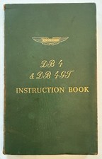 Aston Martin DB4 & DB4 GT Instruction Book Original with Supplement David Brown picture