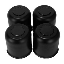 2 / 4pcs 4.25in Aluminum Push-Thru Center Caps for 6 LUG Trailers  SUVs RV Wheel picture