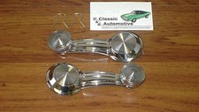1967-1981 Chevrolet CLEAR Window Crank Pair & Clips Pontiac Oldsmobile GMC Buick picture