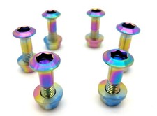 Rainbow Titanium Sprocket Bolts and nuts kit by Flo Motorsports Dirt bike picture