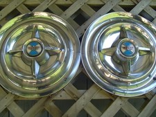 VINTAGE 1955 56 DODGE CORONET MEADOWBROOK ROYAL HUBCAPS WHEEL COVERS CENTER CAPS picture