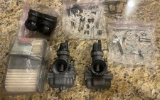 1968 Yamaha 250cc twin YDS5 CARBURETORS REBUILT / NOS Air Filter / intake Boots  picture