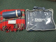 New NOS GM Delco Battery Promo Blanket & Thermos 1960's 1970's Chevrolet Dealer picture