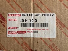 Toyota 84014-0C490 Board Sub-Assembly, Printed Wire Integration2009-2018 Toyota picture