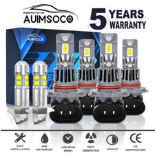For Lamborghini Diablo VT 1999-2001 LED Headlight High Low Fog Light Bulbs Combo picture