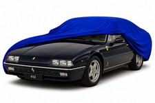 Platin Carparts Indoor Stretch Car Cover Ganzgarage for Ferrari 412 Blue picture