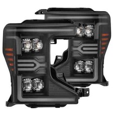 For 20-22 Ford Super Duty AlphaRex Nova Black LED Projector Headlights Headlamps picture