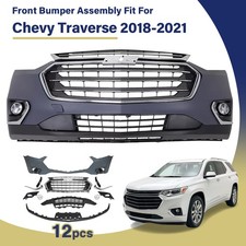 Fit For 2018-2021 Chevy Traverse Front Bumper Cover Assembly W/Grille picture
