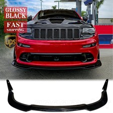 For Jeep Grand Cherokee SRT 17-21 /SRT8 12-16 Gloss Winglet Front Bumper Lip Kit picture