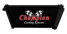 AR Champion 3 Row Black Finish Radiator 17