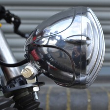 Chrome Motorcycle Front Headlight For Harley Chopper Bobber Cafe Racer Cruiser picture