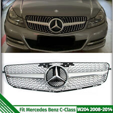 Grille w/3D Star For Mercedes Benz W204 C-Class 2008-2014 Front Grill C300 C350 picture