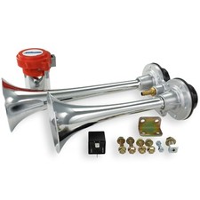 HornBlasters PsychoBlasters V2 Loud Electric Air Horn Kit for Truck - Compact picture