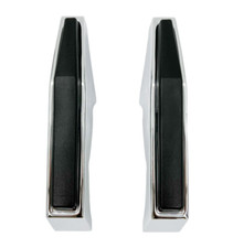 Pair Chrome Front Bumper Guards For 1973-1980 Chevy & GMC Pickup Truck picture