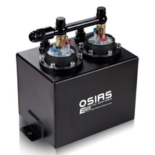 OSIAS 3L Dual Fuel Surge Tank Kit with AN10 Fuel Rail & 2x 044 Fuel Pump US picture