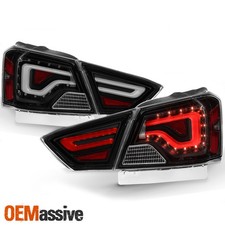 Black Smoked For 2014-2020 Impala LED Tube Style Tail Lights Brake Lamps Pair picture