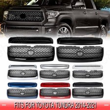 Fits Toyota Tundra 2014-2021 Front Bumper Grille & Upper Hood Bulge Molding Trim picture
