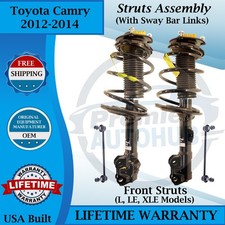 KYB OEM Front Struts W/Sway Bar For 2012-2014 Toyota Camry Lifetime Warranty picture