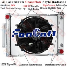 3 Row Radiator + Shroud Fan For 1967-1969 Chevy Camaro/Pontiac Firebird 5.7L  AT picture