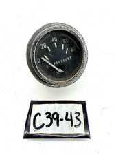 Vintage 1950 -60s Hot Rod Stewart Warner Oil Pressure Gauge 80 PSI 431798 C39-43 picture