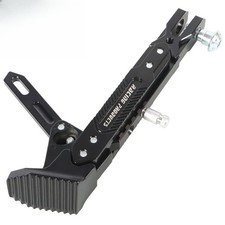 MotorcycleUniversal Adjustable CNC Metal Side Stand Kickstand Foot Bracket black picture