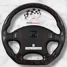 Custom Forged Carbon Fiber Steering Wheel for 96-00 Honda Civic EK CR-V Gen 1 picture