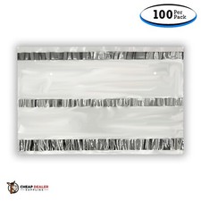 Car Dealer License Plate Temporary Tag Plastic Bags with Adhesive (100 Per Pack) picture