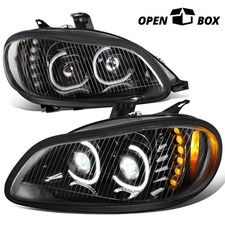 [OPEN BOX] LED HALO SIGNAL PROJECTOR HEADLIGHT FOR 2003-2019 FREIGHTLINER M2 106 picture