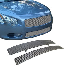 Fits 2009-2014 Nissan Maxima Chrome Billet Grille Grill Combo Insert Aluminum picture