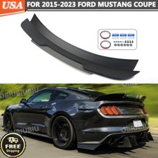 Rear Trunk Spoiler Ducktail Wing For 2015-2023 Ford Mustang GT500 Coupe Black picture