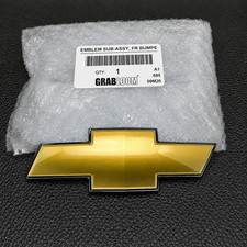 1999-2006 Chevy Tahoe Suburban Silverado Gold Bowtie Grille Emblem 12335633 picture