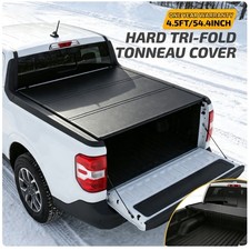 4.5/4.6FT Hard Tri-Fold Truck Bed Cover Heavy Duty Fits 2022-2026 Ford Maverick picture