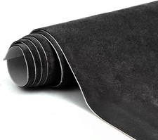 Premium Black Suede Fabric Wrap - 17x70 inch Suede Wrap for Car Interior picture