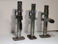 Lot of 3 Fulton Magnum 2000 lb swivel trailer jacks bolt-on sidewind footplates picture