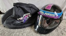 Vintage 1998 Bell Polaris Indy Wedge Snowmobile Helmet & Bag Women's Large Nice  picture