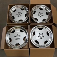 New Set of 18 Inch Rims Wheels 18x8 +25 18x9 +30 (5x112) CB:66.6 Fits Mercedes picture