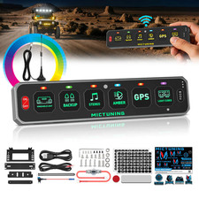 MICTUNING Wireless 6 Gang Slim Switch RGB MS-W Automatic Dimmable Switch Panel picture