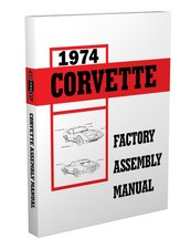 1974 Corvette Factory Assembly Manual Bound 74 Exploded views Chevrolet Chevy picture