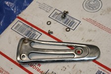 1973-74 SUZUKI TM 75 OEM MUFFLER GUARD W/SCREW'S picture